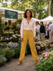 PANTALONI SEERSUCKER GIALLI