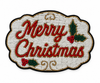 SPILLA RICAMATA MERRY CHRISTMAS
