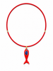COLLANA LUCKY ROPE PESCIOLINO ROSSO