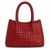 BORSA  IN PELLE INTRECCIATA ROSSA