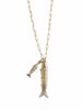 COLLANA  LUNGA    PESCE GRANDE E PESCE PICCOLO