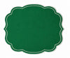 TOVAGLIETTA IN MISTO LINO RICAMATA VERDE