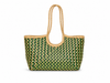 BORSA SHOPPER IN PELLE INTRECCIATA ZIG ZAG