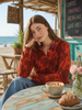 MAGLIA SCOLLO V NICE THINGS arancio
