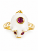 ANELLO   ARGENTO SMALTATO LITTLE PIG