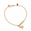 BRACCIALE BASSOTTO ARGENTO DORATO