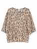 MAGLIA MOHAIR STAMPATA ANIMALIER