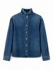 CAMICIA DENIM COLLO VOLANT