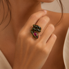 ANELLO   ARGENTO SMALTATO SNAKE NERO