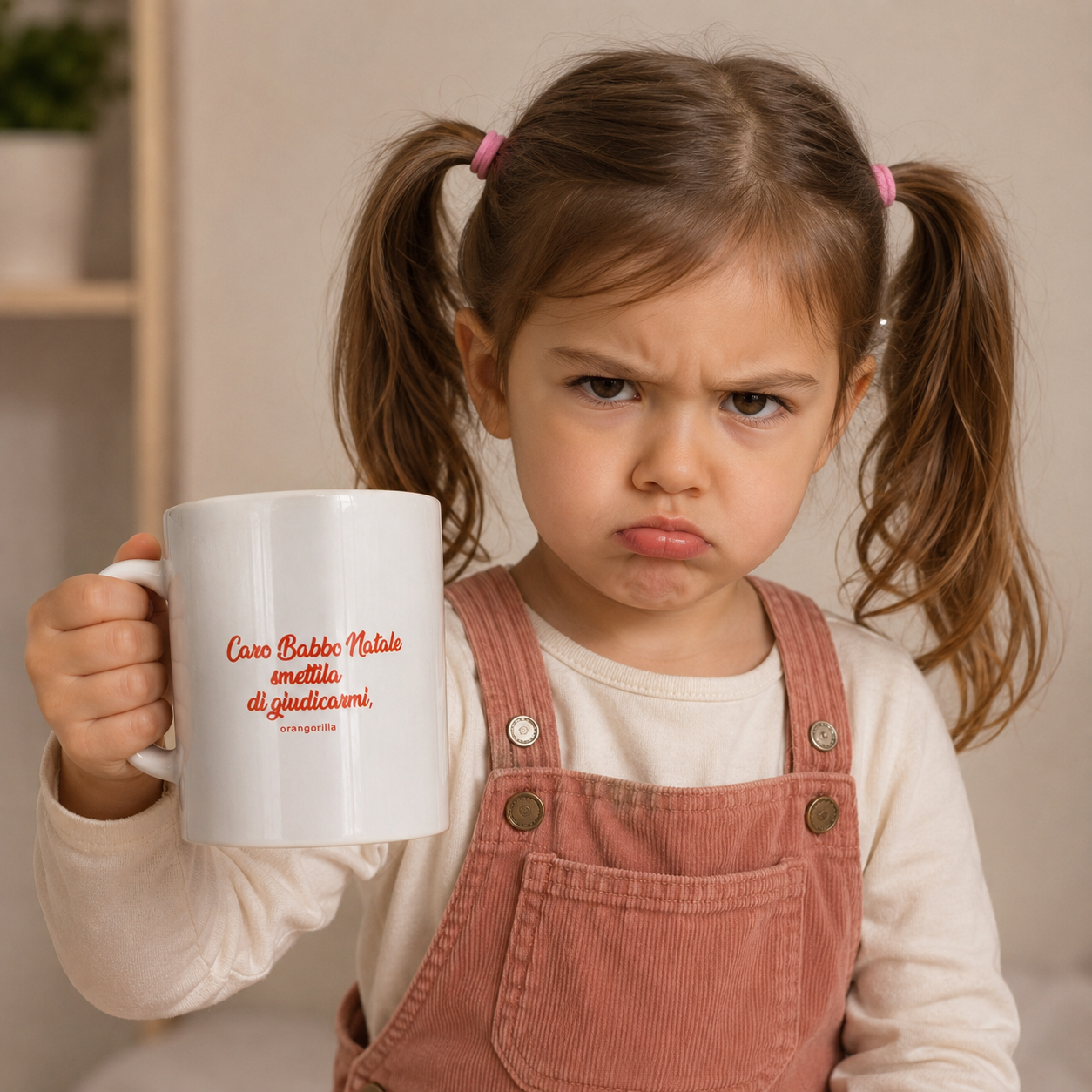 TAZZA CARO BABBO NATALE SMETTILA  DI GIUDICARMI