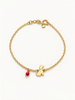 BRACCIALE CANE  ARGENTO DORATO