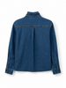 CAMICIA DENIM COLLO VOLANT