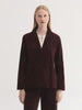 BLAZER VELLUTO MELANZANA