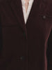 BLAZER VELLUTO MELANZANA