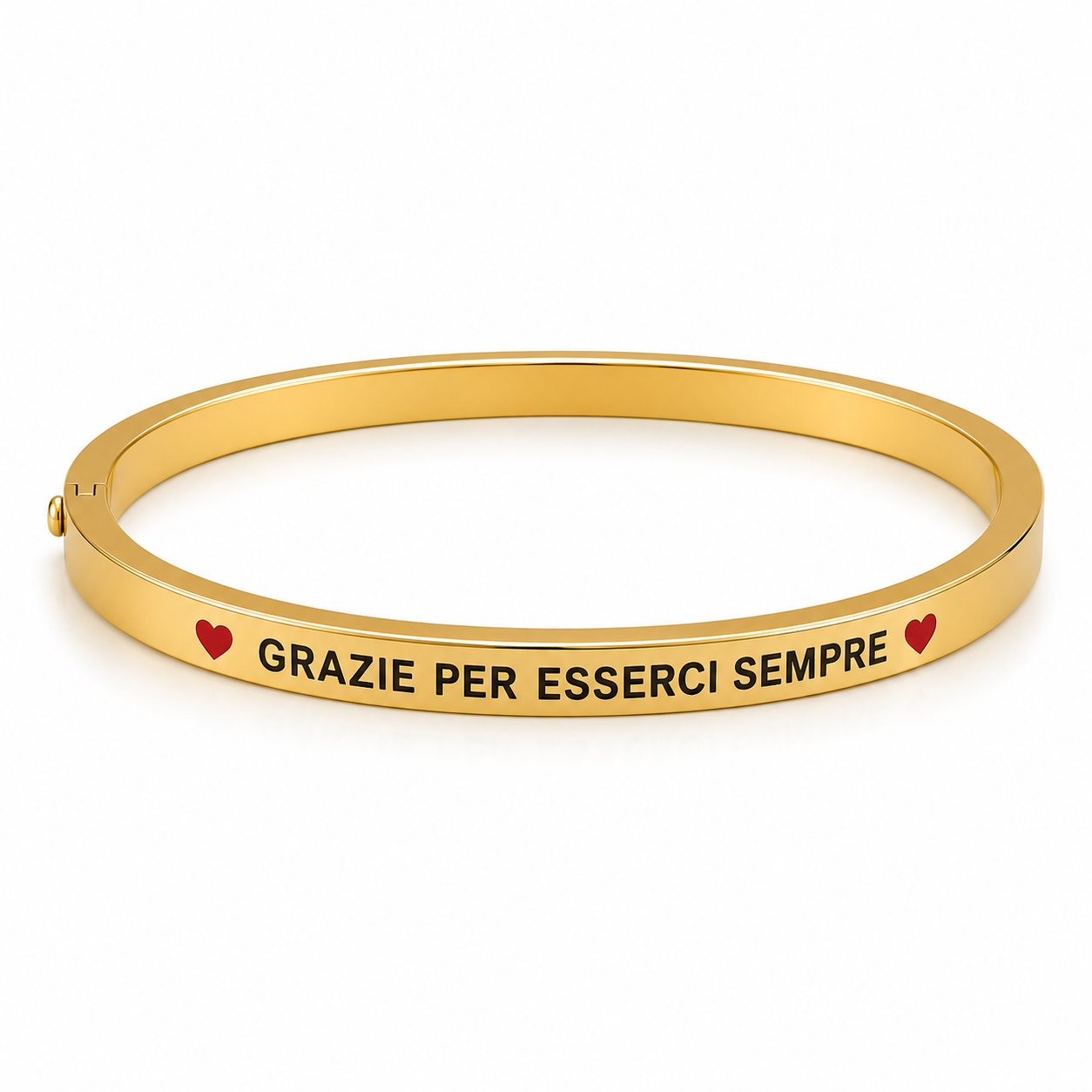 bracciale  rigido GRAZIE PER ESSERCI SEMPRE