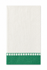 TOVAGLIOLI DI CARTA A JOUR BIANCO E VERDE