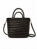 BABY BORSA SHOPPER IN PELLE INTRECCIATA 2 colori