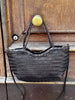 MINI BORSA SHOPPER IN PELLE INTRECCIATA TESTA DI MORO -20%