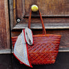 BORSA SHOPPER IN PELLE INTRECCIATA CUOIO -20%