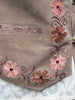 GILET CAMOSCIO RICAMATO