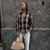 CAMICIA TARTAN NERO