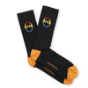 SATU SOCKS POP NERE LOGO ARCOBALENO