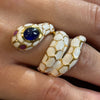 ANELLO   ARGENTO SMALTATO SNAKE