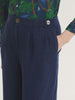 PANTALONI LINO BLU INDIGO