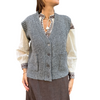 GILET MELANGE  GRIGIO