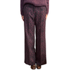 PANTALONE PALAZZO MARTA ANIMALIER BURGUNDY