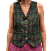 GILET TARTAN VERDE