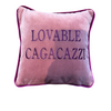 Cuscino  "LOVABLE CAGACAZZI"