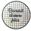 PIATTINO RICORDATI DI ESSERE FELICE (Spring edition)