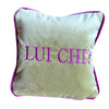 Cuscino  "LUI CHI?"
