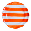 PIATTINO DIPINTO RIGHE ARANCIO