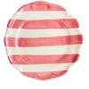 PIATTINO DIPINTO RIGHE ROSA