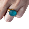 ANELLO CABOCHON VETRO