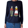 MAGLIA NICE THINGS GIROCOLLO BLU  OLANDESINI