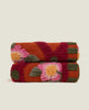 COPERTA ROSE FLOWER TERRACOTTA