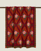 COPERTA ROSE FLOWER TERRACOTTA