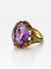 ANELLO   ARGENTO SMALTATO AMETISTA