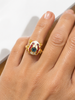 ANELLO   ARGENTO SMALTATO RANA