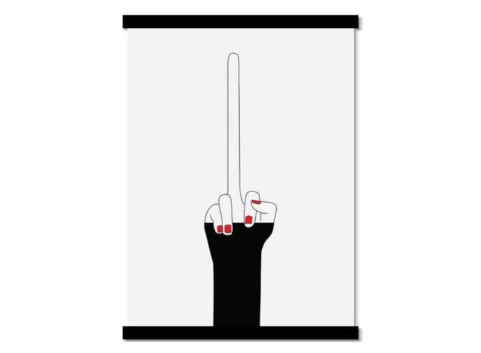 MIDDLE FINGER ART WORK