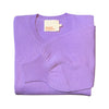 MAGLIA CACHEMERE SCOLLO TONDO lavanda-50%