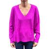 MAGLIA SCOLLO V OVER VIOLET FLUO-50%