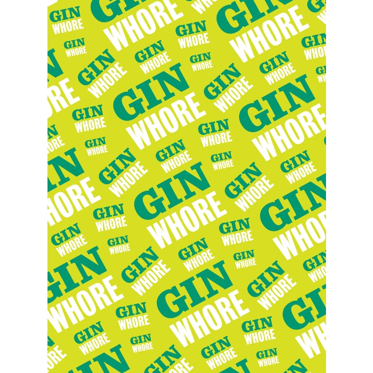 CONFEZIONE 2 FOGLI CARTA DA REGALO GIN O'CLOCK.